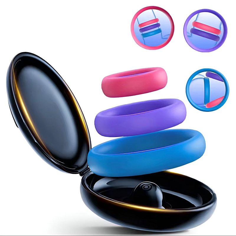 Premium Silicone C-Ring Set with Travel Case